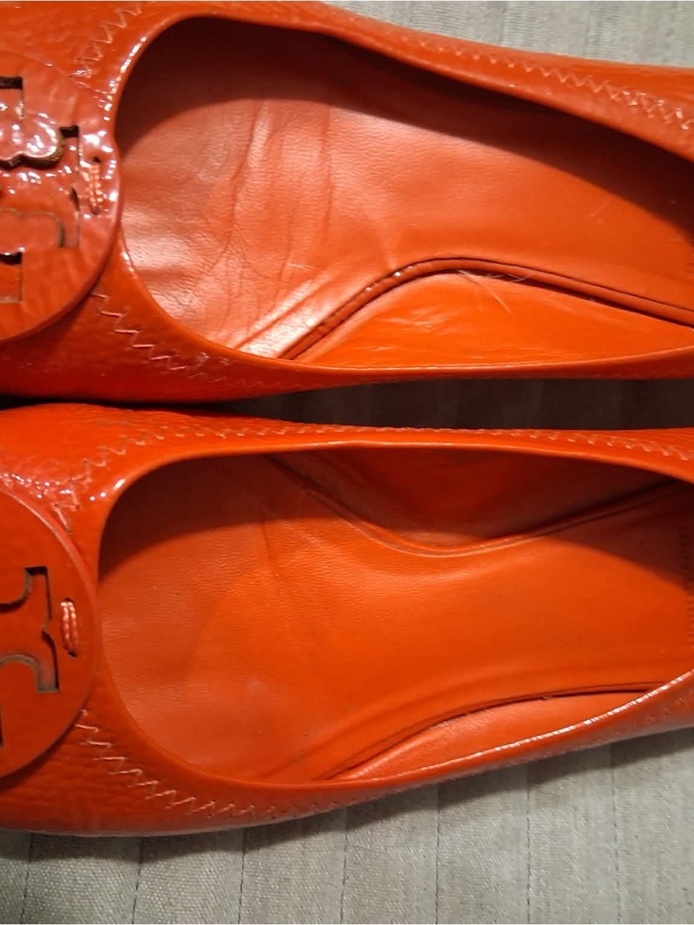 Tory Burch  Leather Logo Ballet Flats
